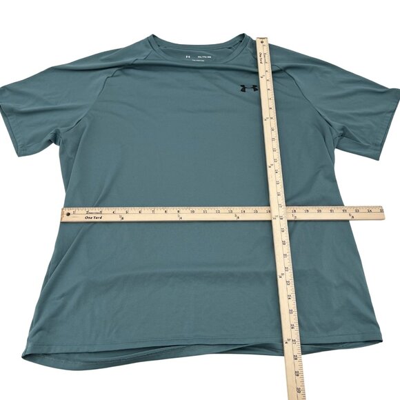 Under Armour Mens XXL Tech Tee Shirt Loose Fit Polyester Blue Made In Mexico - Picture 3 of 5